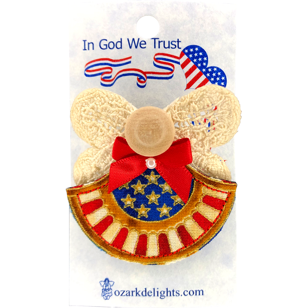 Patriotic Angel Pin